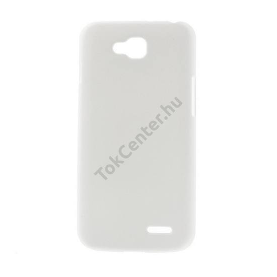 LG L90 (D405N) Műanyag telefonvédő gumírozott FEHÉR