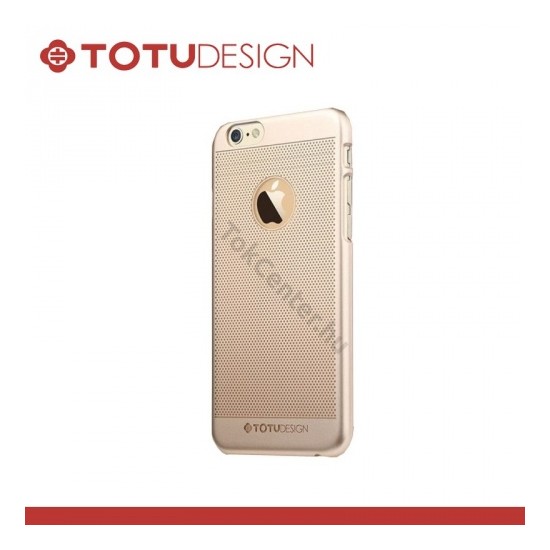 Apple iPhone 6 4.7`` TOTU Ambulatory műanyag telefonvédő (lyukacsos mintás) ARANY