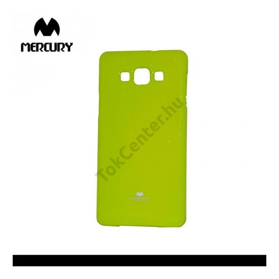 Samsung Galaxy A7 (SM-A700F) MERCURY Goospery telefonvédő gumi / szilikon (csillámporos) ZÖLD