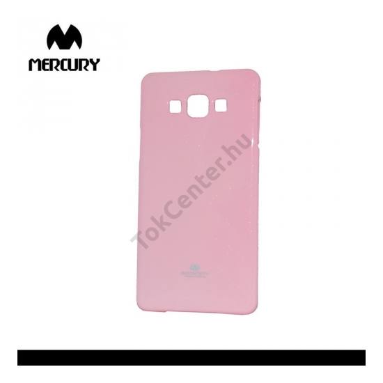 Samsung Galaxy A7 (SM-A700F) MERCURY Goospery telefonvédő gumi / szilikon (csillámporos) RÓZSASZÍN