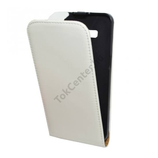 Samsung Galaxy Grand Prime (SM-G530F) Tok álló, bőr (FLIP, mágneses) FEHÉR