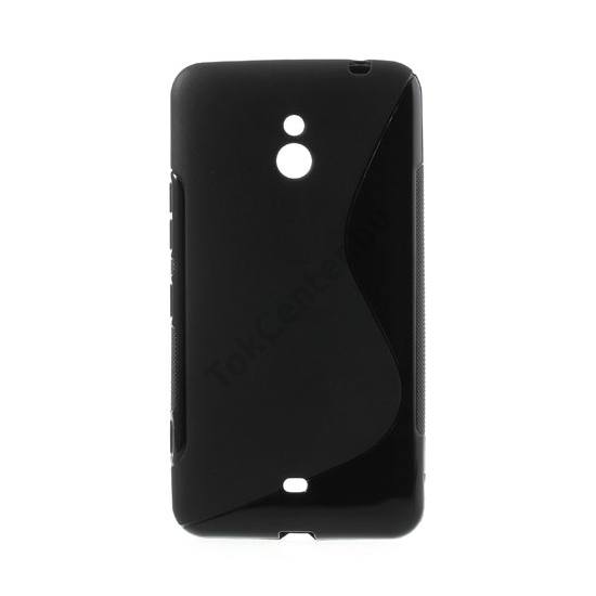 Nokia Lumia 1320 Telefonvédő gumi / szilikon (S-line) FEKETE