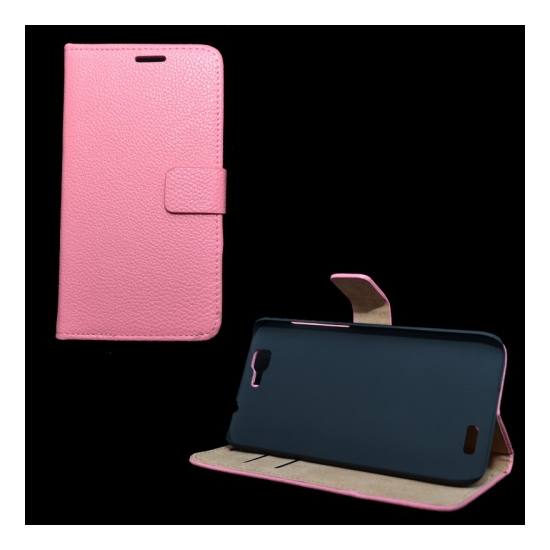 Huawei Ascend G7 Tok álló, bőr (FLIP, mágneses, oldalra nyíló, bankkártya  tartó, asztali tartó funkció) RÓZSASZÍN