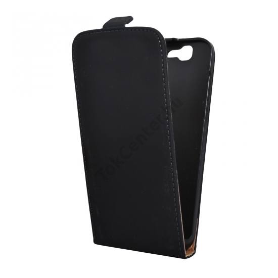 Huawei Ascend G7 Tok álló, bőr (FLIP, mágneses) FEKETE