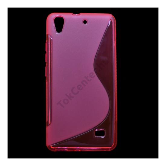 Huawei Ascend G620s Telefonvédő gumi / szilikon (S-line) RÓZSASZÍN
