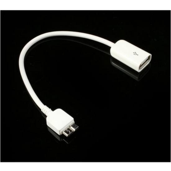 Adapter kábel (micro-B USB 3.0, OTG, USBstick/pendrive csatlakoztatás) FEHÉR