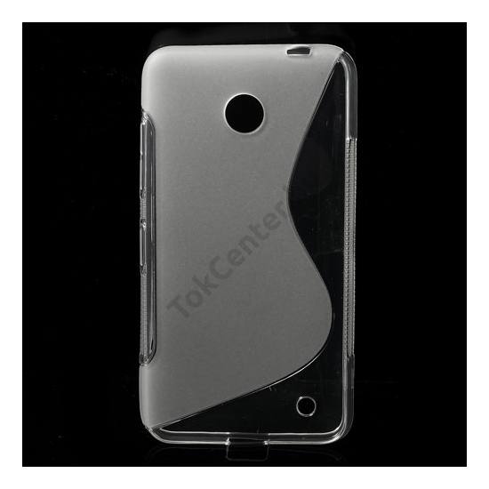 Nokia Lumia 630 Telefonvédő gumi / szilikon (S-line) ÁTLÁTSZÓ