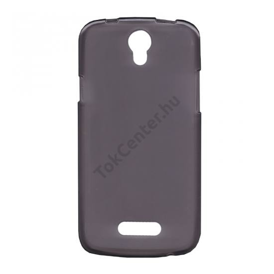 Doogee X6 (X6 Pro) Szilikon telefonvédő (fényes keret) FÜSTSZÍNŰ