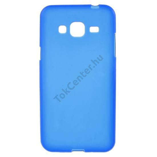 Samsung Galaxy J3 (SM-J300) Telefonvédő gumi / szilikon (fényes keret) KÉK