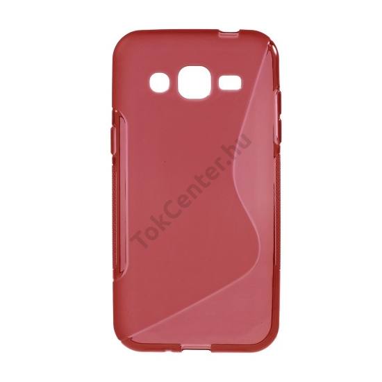 Samsung Galaxy J2 (SM-J200) Telefonvédő gumi / szilikon (S-line) PIROS