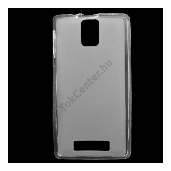 Lenovo A1000 Telefonvédő gumi / szilikon (fényes keret) ÁTLÁTSZÓ