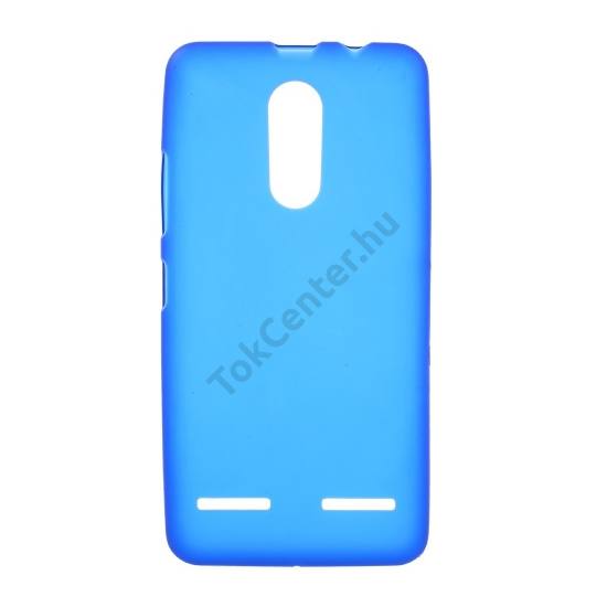 Lenovo K6 Telefonvédő gumi / szilikon (fényes keret) KÉK