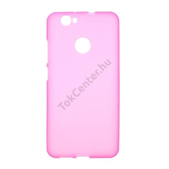 Huawei nova Telefonvédő gumi / szilikon (fényes keret) RÓZSASZÍN