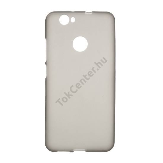 Huawei nova Telefonvédő gumi / szilikon (fényes keret) FÜSTSZÍNŰ