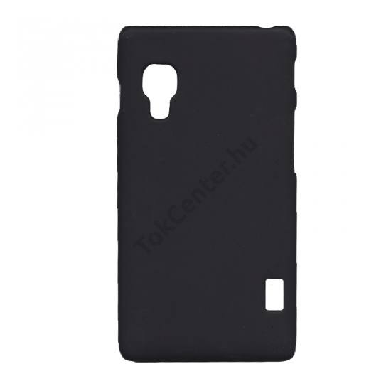 LG Optimus L5 II. (E460) Műanyag telefonvédő gumírozott FEKETE