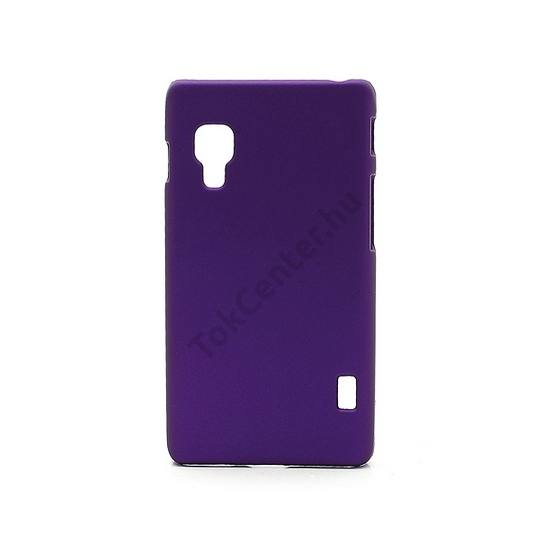 LG Optimus L5 II. (E460) Műanyag telefonvédő gumírozott LILA
