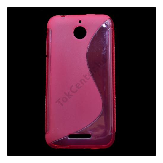 HTC Desire 510 Telefonvédő gumi / szilikon (S-line) RÓZSASZÍN