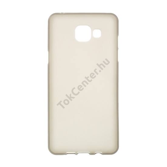 Samsung Galaxy A5 (2016) (SM-A510F) Telefonvédő gumi / szilikon (fényes keret) FÜSTSZÍNŰ