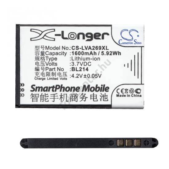 Lenovo A369i Akku 1600 mAh LI-ION (BL203/BL214 kompatibilis)
