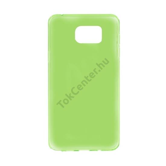 Samsung Galaxy Note 5 (SM-N920) Telefonvédő gumi / szilikon (fényes keret) ZÖLD