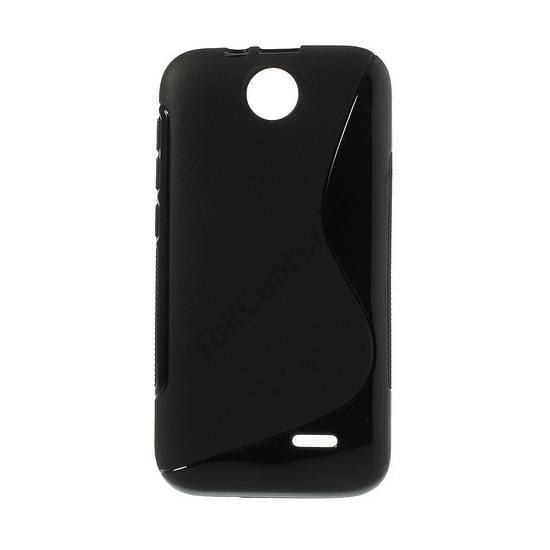 HTC Desire 310 Telefonvédő gumi / szilikon (S-line) FEKETE