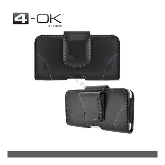 4-OK tok fekvő, bőr hatású (övcsipesz, övre fűzhető,univerzális L méret) FEKETE