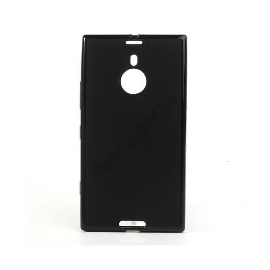 Nokia Lumia 1520 Telefonvédő gumi / szilikon (fényes keret) FEKETE