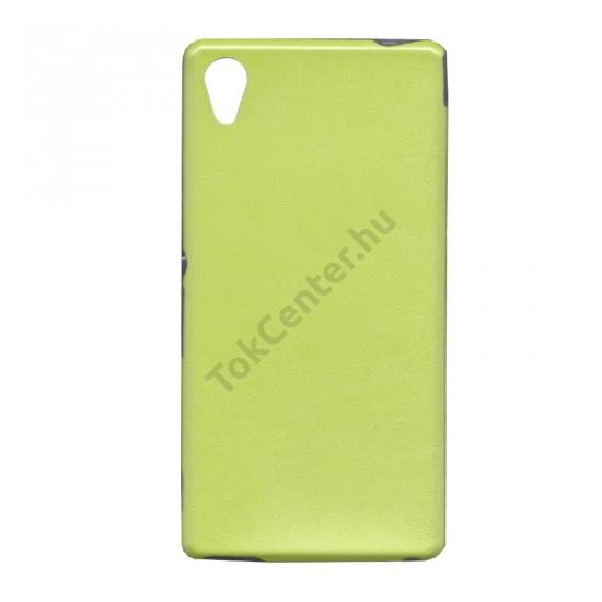 Sony Xperia M4 Aqua (E2303) Telefonvédő gumi / szilikon (ultravékony, bőrhatás) ZÖLD
