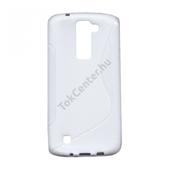 LG K8 (K350n) Telefonvédő gumi / szilikon (S-line) FEHÉR