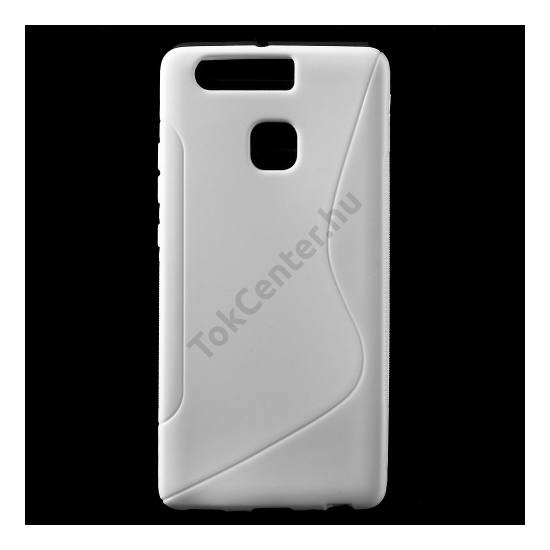 Huawei P9 Telefonvédő gumi / szilikon (S-line) FEHÉR