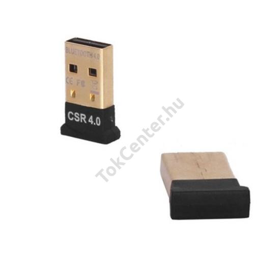 BLUETOOTH adapter USB 4.0, 20 m, szupermini FEKETE