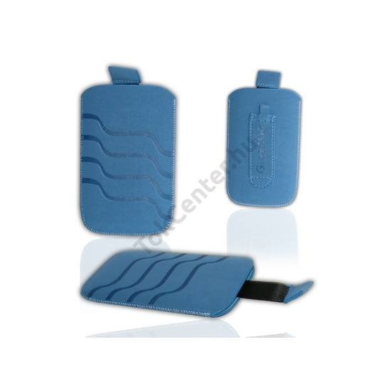 Tok álló, neoprén (hullám mintás, kihúzható, övre fűzhető, nyakpánt bújtató) M méret KÉK