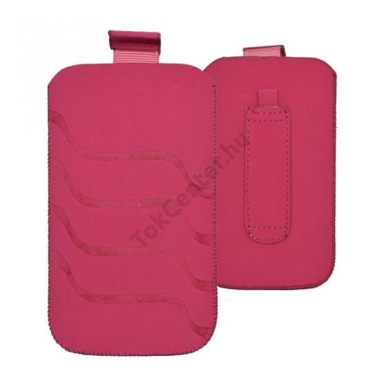 Tok álló, neoprén (hullám mintás, kihúzható, övre fűzhető, nyakpánt bújtató) L méret RÓZSASZÍN