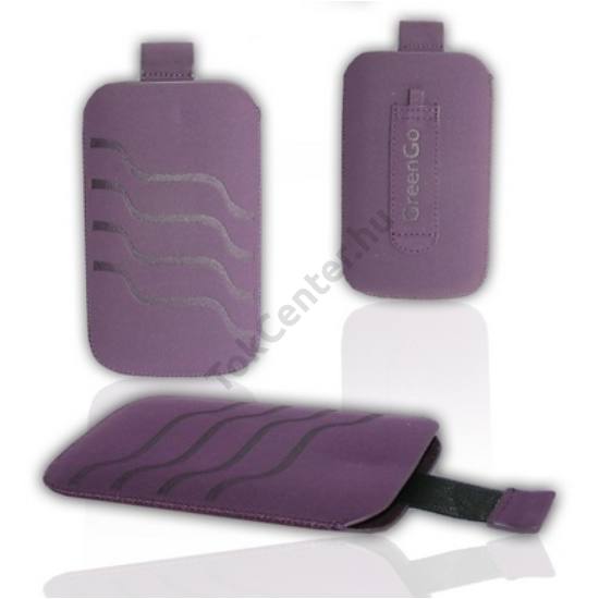 Tok álló, neoprén (hullám mintás, kihúzható, övre fűzhető, nyakpánt bújtató) L méret LILA