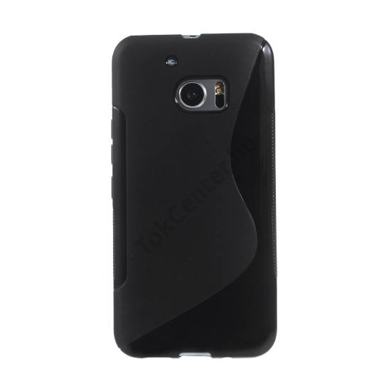 HTC 10 Telefonvédő gumi / szilikon (S-line) FEKETE