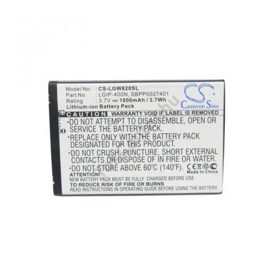 LG GT540 Optimus Akku 1500 mAh LI-ion (LGIP-400N/SBPP0027401/SBPP0027404 kompatibilis)