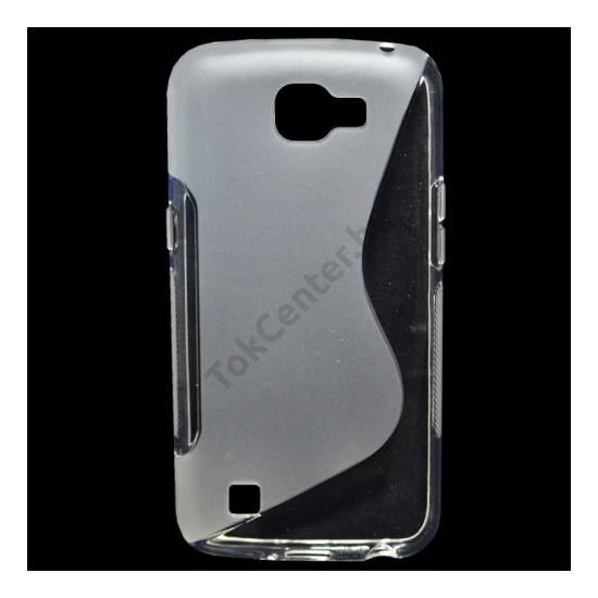 LG K4 (K120e) Telefonvédő gumi / szilikon (S-line) ÁTLÁTSZÓ