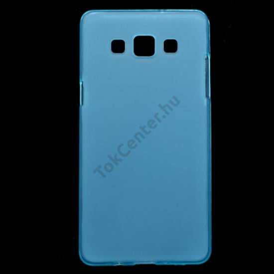 Samsung Galaxy A5 (SM-A500F) Telefonvédő gumi / szilikon (fényes keret) KÉK