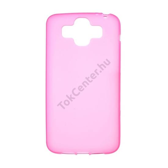 LG AKA (H788) Telefonvédő gumi / szilikon (fényes keret) RÓZSASZÍN