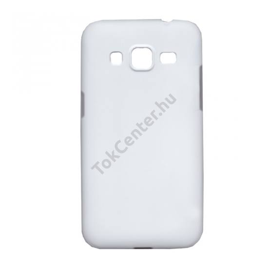 Samsung Galaxy Core Prime (SM-G360) Műanyag telefonvédő (gumírozott) FEHÉR