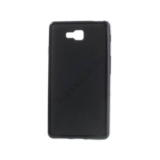 LG Optimus L9 II. (D605) Telefonvédő gumi / szilikon (fényes keret) FEKETE