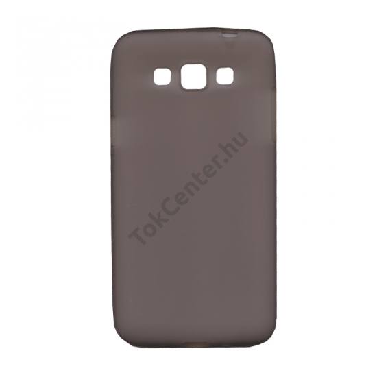 Samsung Galaxy Grand 3 (SM-G7200) Telefonvédő gumi / szilikon (fényes keret) FÜSTSZÍNŰ