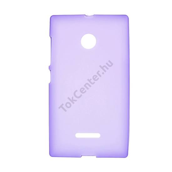Telefonvédő gumi / szilikon (fényes keret) LILA