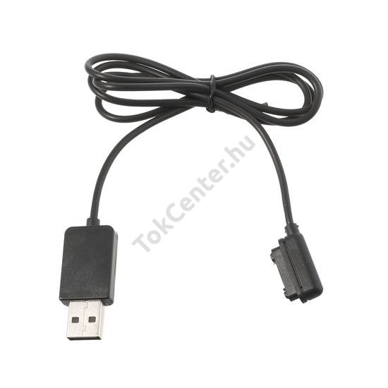USB töltő (mágneses csatlakozás) FEKETE