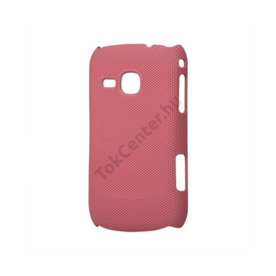 Samsung Galaxy Mini 2 (GT-S6500) Műanyag telefonvédő (lyukacsos mintás) RÓZSASZÍN