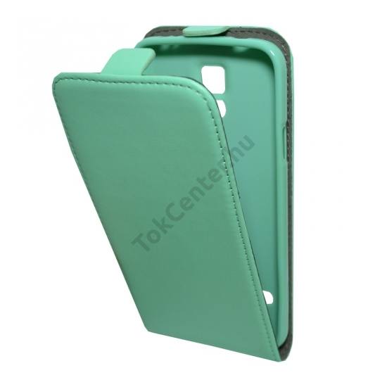 Samsung Galaxy S V. (SM-G900) Tok álló, bőr (FLIP, mágneses, bankkártya tartó, szilikon tartó) ZÖLD