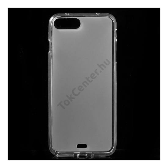 Apple iPhone 7 Plus Telefonvédő gumi / szilikon (fényes keret) FEHÉR