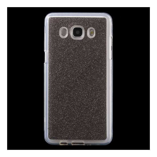 Samsung Galaxy J5 (2016) (SM-J510) Telefonvédő gumi / szilikon (csillámporos) SZÜRKE