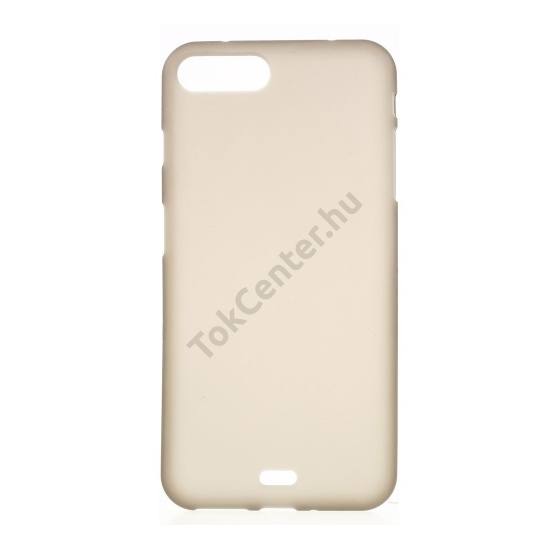 Apple iPhone 7 Plus Telefonvédő gumi / szilikon (fényes keret) FÜSTSZÍNŰ