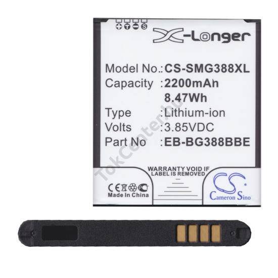 Samsung Galaxy Xcover 3 (SM-G388) Akku 2200 mAh LI-ION (EB-BG388BB kompatibilis)